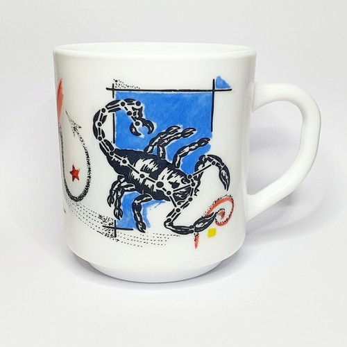 Ancien mug tasse scorpion - tasse,