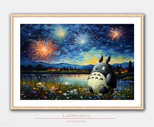 Neighbor totoro inspired art - totoro,