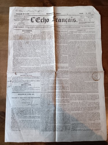 Vieux journal l echo - vieux, l'echo