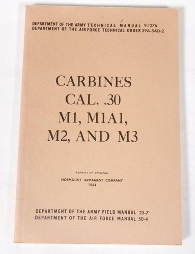 Carbines cal m1a1 - m1a1,, m2