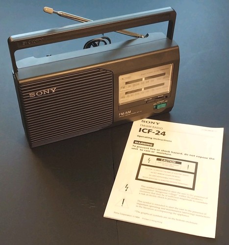 Vintage sony icf - sony, icf-24