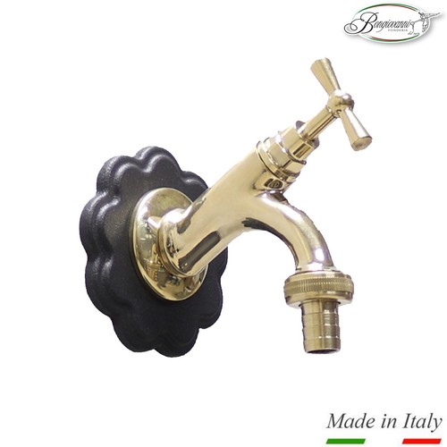Robinet laiton poli avec - robinet,