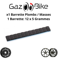 1 Barrette plomb/masse d'équilibrage 12x5grs Roue/jante alu AUTO/MOTO/SCOOTER