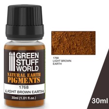 Pigment LIGHT BROWN EARTH - Marron Naturel Terreux Poudre Modélisme Figures