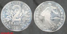 France ! 2 Francs Semeuse nickel 1991 , en Belle Epreuve