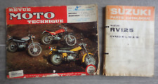 Lot parts-list/revue technique N° 17 SUZUKI RV 125 VanVan 70' en  bon état.