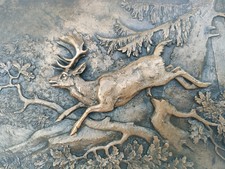 BARYE RARE PLAQUETTE BRONZE