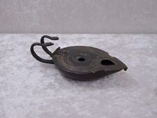 Égyptienne Design Bronze Lampe à Huile Poignée de Serpent - Style Ancien -