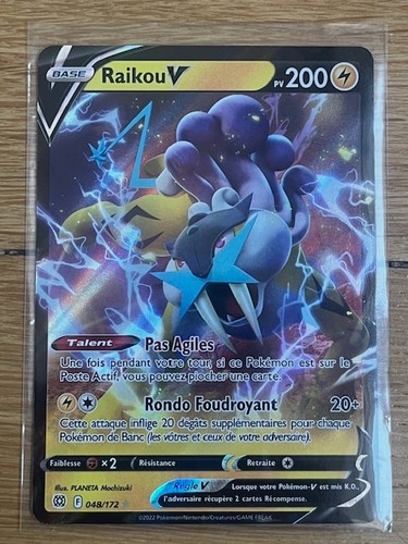 Carte pokémon raikou - carte,