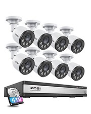 ZOSI 16CH NVR 4K 8MP PoE