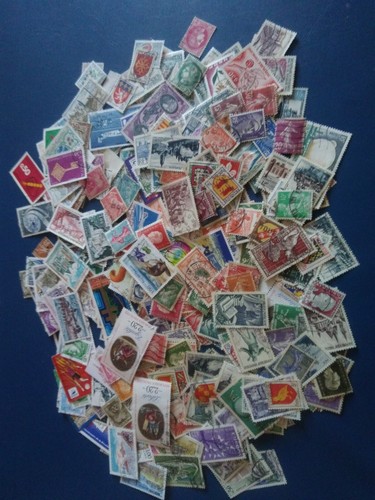 Vrac 500 timbres differents - timbres,