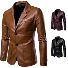 Blazer En Cuir D'Agneau Souple