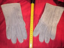 Gant officier daim gris clair