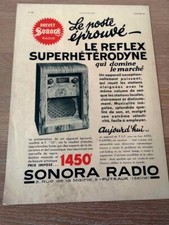 Publicité de 1935 Radio TSF SONORA Puteaux AF 35 réflex Superhétérodyne - 2214