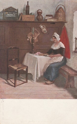 Carte artiste ancienne - carte, d'artiste