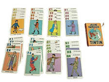 tintin jeu de 8 familles hergé 1993 carta mundi 