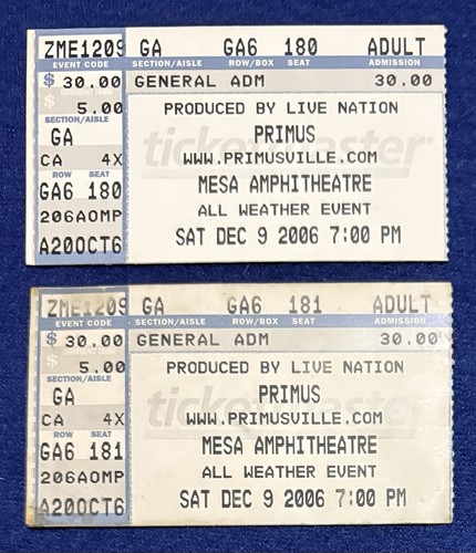 Primus 2006 concert - primus,