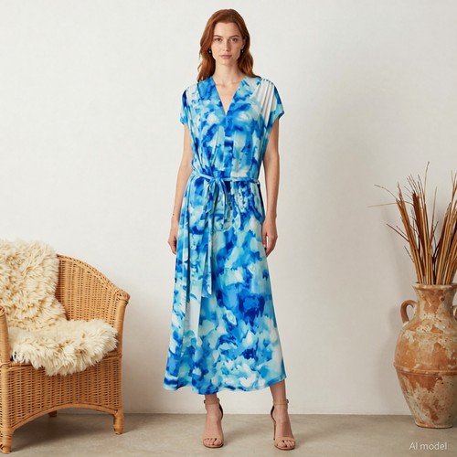Soirée artsy robe - soirée, longue