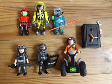 Lot Playmobil City Futur Planet personnages SWAT Police équipement - accessoires