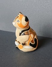 Chat De Rosa Rinconada. Fait main Uruguay. Doré et Platine. Collection.