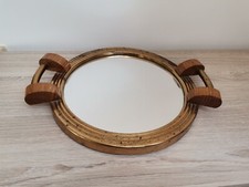 ART DECO PLATEAU  MIROIR BOIS
