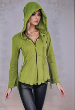Capuche Veste à Bout Laçage