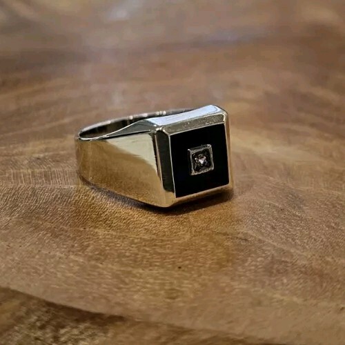 Bague sceau 333 onyx taille - sceau,