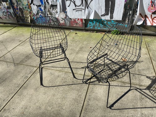 Lot chaises design en fil - de,