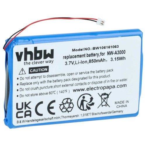 Batterie pour sony a3000 - batterie, nw-a3000