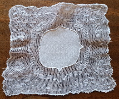 Napperon ancien tulle - en,