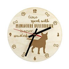 Miniature bull terrier horloge - miniature,