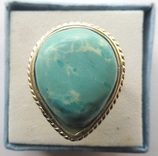 Bague en Larimar en poire