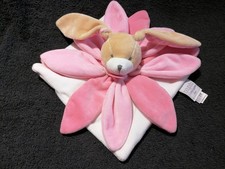 Doudou et compagnie lapin plat collector pétales roses  État Neuf