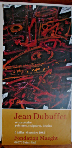 Dubuffet jean affiche - dubuffet,