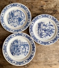 Trio assiettes gien france - gien,
