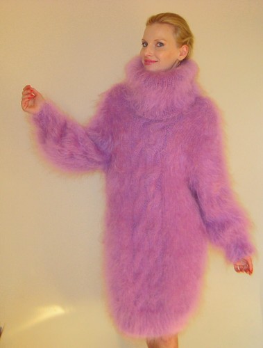 Supertanya purple mohair dress - purple,