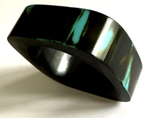 BRACELET pure vintage NOIR BLEU art déco PIECE RARE Exceptionnelle !