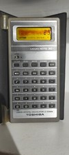 TOSHIBA Mémo Note 30  calculatrice Électronique vintage TESTÉ OK agenda etuis