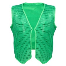 Gilet à paillettes vert