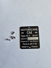 Motobécane Mobylettes. Plaque