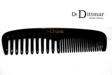 Corne de Buffle Peigne Divisé Dentelé Avec Large Zinkung Dr.Dittmar Allemagne