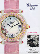 PUBLICITE ADVERTISING 084 1995 CHOPARD montre Happy sport