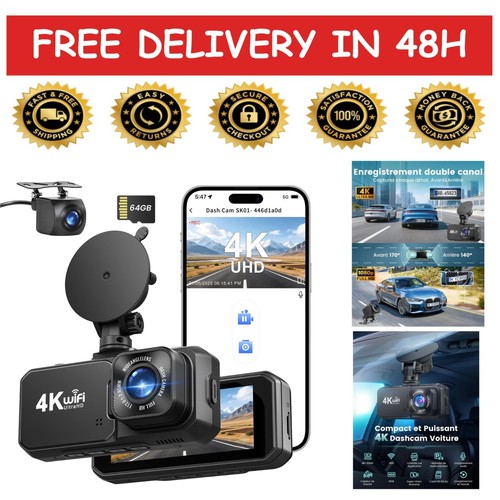 Dashcam voiture avant arrière - avant,