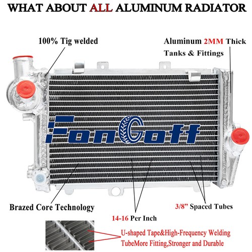 Row aluminum radiator fit - aluminum,
