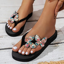 Sandales Compensées Noires  