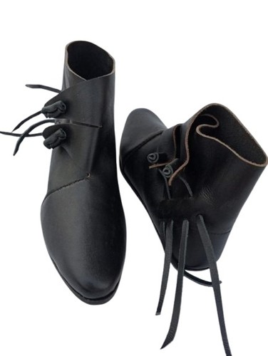 Bottines cuir médiéval - en,
