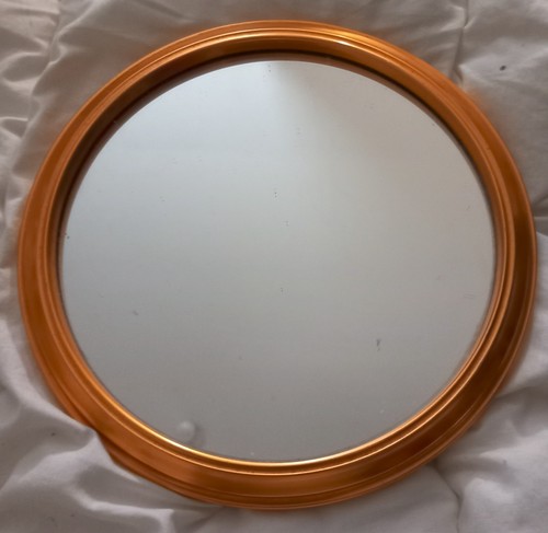 Petit plateau rond alu dore - plateau, rond*alu