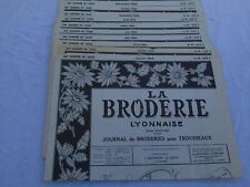 11 revues ancienne La broderie