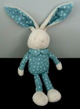 *. DOUDOU PELUCHE KLORANE LAPIN GRIS BLEU ETOILES ETAT NEUF*