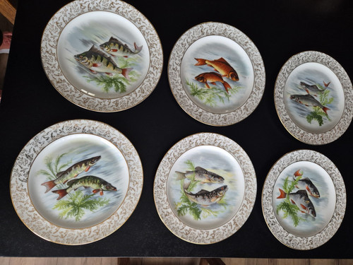 Assiettes poisson - assiettes, a